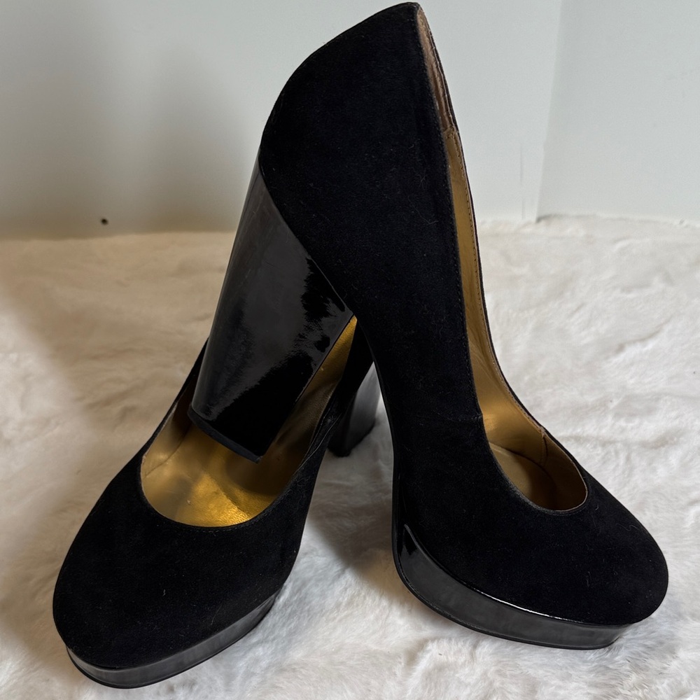 Pierre Dumas Black Platform Heels